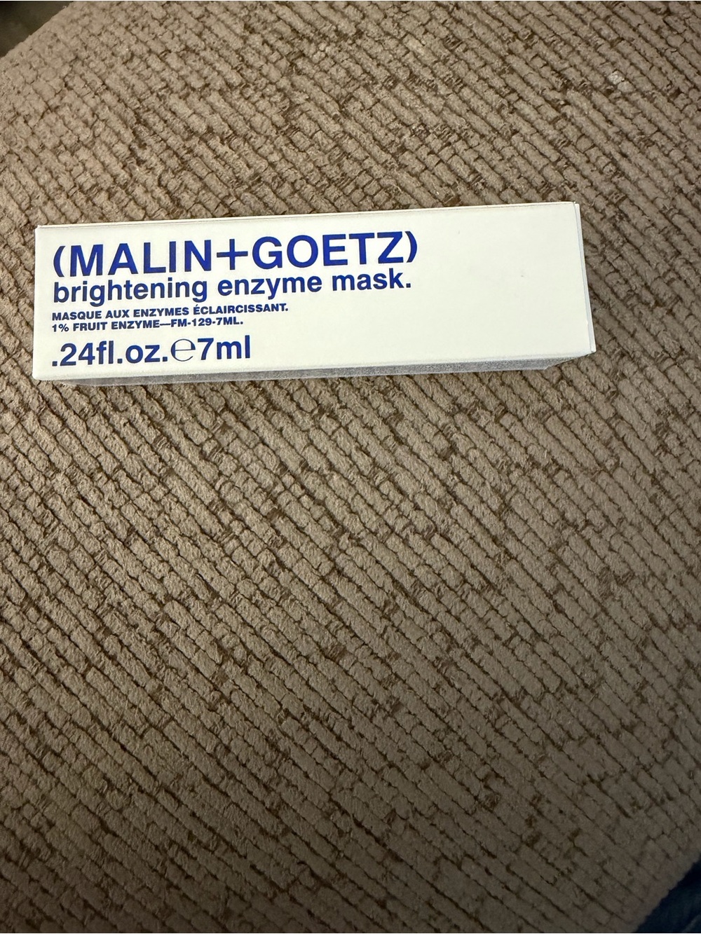 Malin+Goetz Brightening Enzyme Mask - White with Blue Text